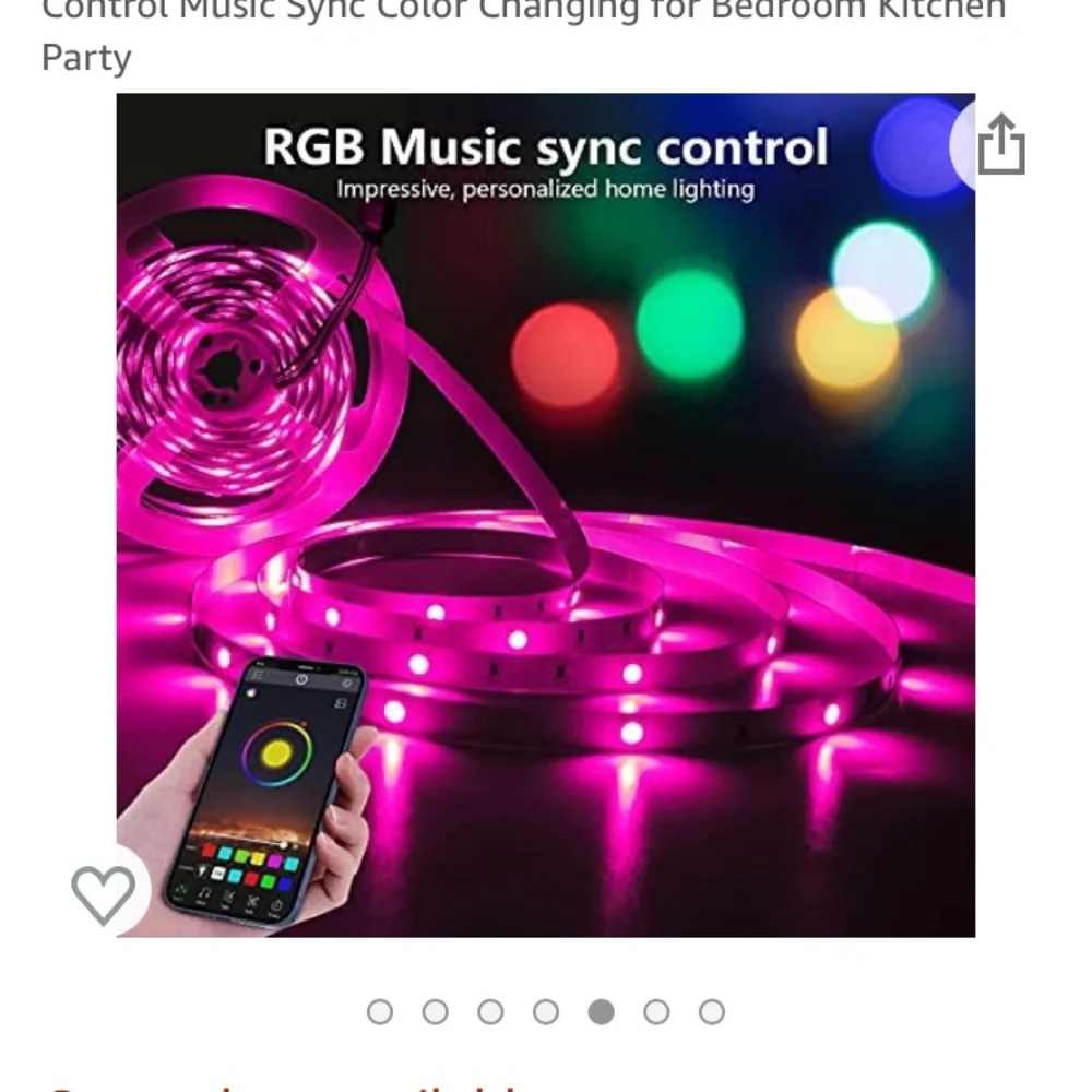 2-Rolls 25ft Led Lights,Bluetooth Led Strip Lights Remote Led Lights Strip